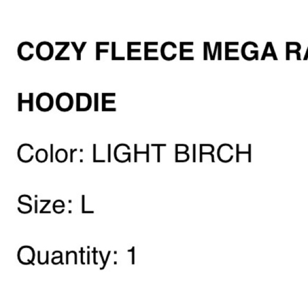 Aritiza Light Birch Hoodie Sweatshirt - Picture 3 of 6